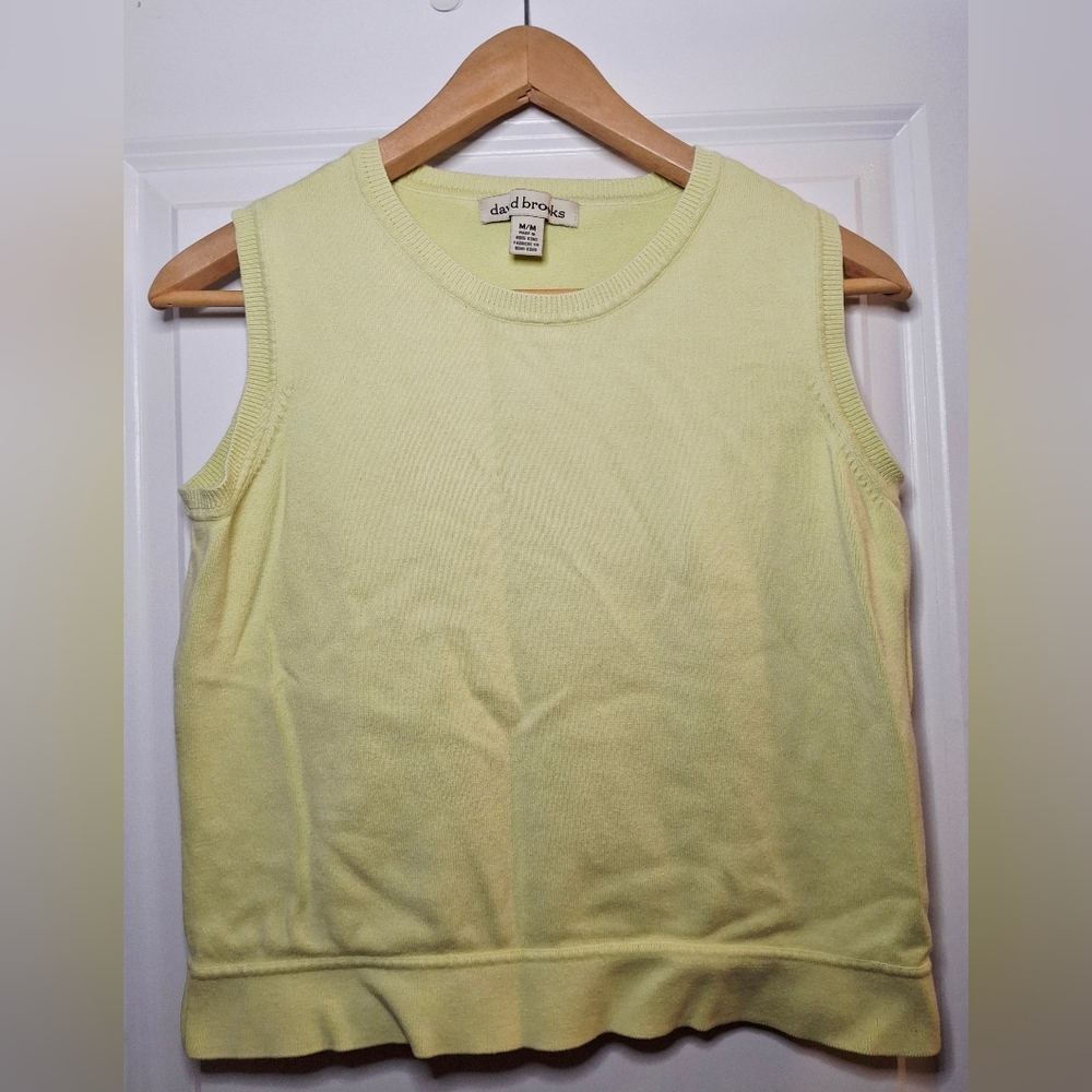 Vintage 90s David Brooks Sleeveless Cotton Blend Top (M)